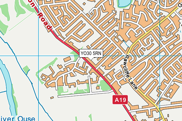 YO30 5RN map - OS VectorMap District (Ordnance Survey)