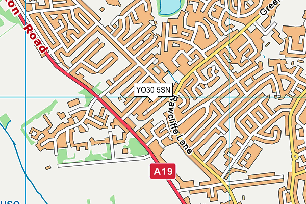 YO30 5SN map - OS VectorMap District (Ordnance Survey)