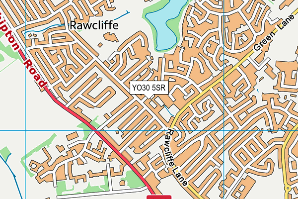YO30 5SR map - OS VectorMap District (Ordnance Survey)