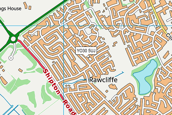 YO30 5UJ map - OS VectorMap District (Ordnance Survey)