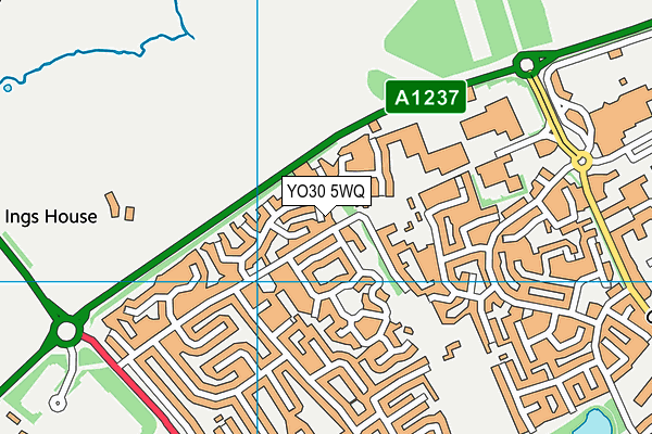 YO30 5WQ map - OS VectorMap District (Ordnance Survey)