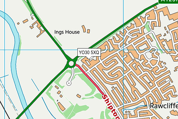 YO30 5XQ map - OS VectorMap District (Ordnance Survey)
