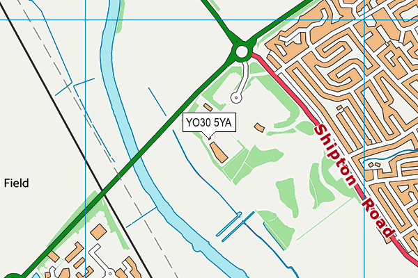 YO30 5YA map - OS VectorMap District (Ordnance Survey)