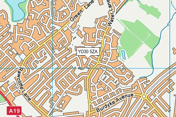 YO30 5ZA map - OS VectorMap District (Ordnance Survey)