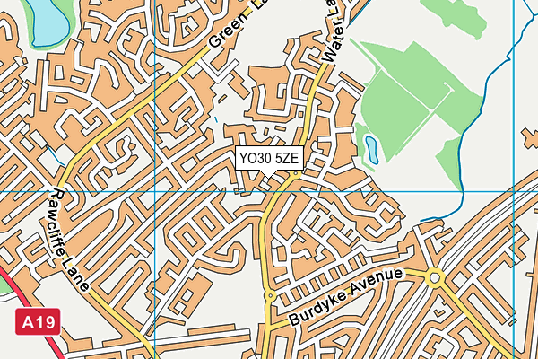 YO30 5ZE map - OS VectorMap District (Ordnance Survey)