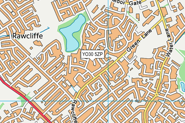 YO30 5ZP map - OS VectorMap District (Ordnance Survey)
