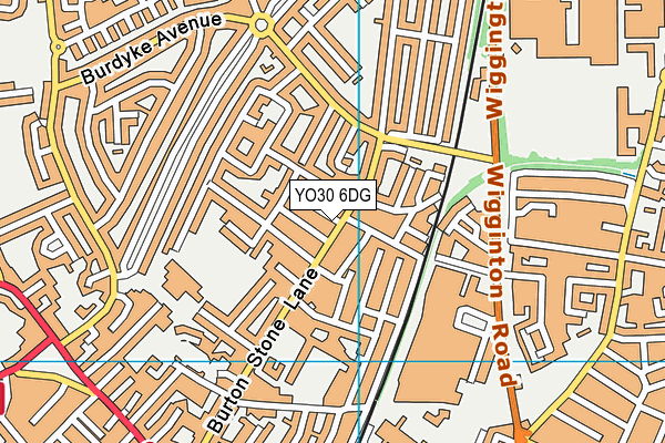 YO30 6DG map - OS VectorMap District (Ordnance Survey)