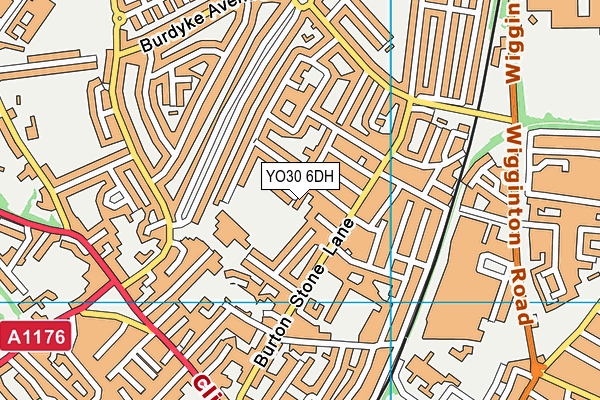 YO30 6DH map - OS VectorMap District (Ordnance Survey)