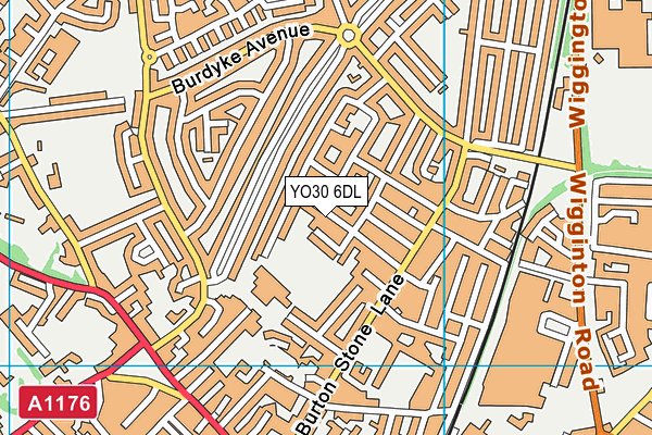 YO30 6DL map - OS VectorMap District (Ordnance Survey)