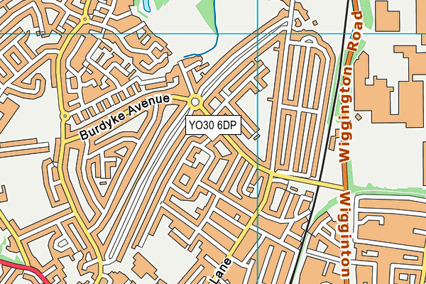 YO30 6DP map - OS VectorMap District (Ordnance Survey)