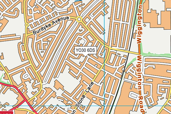 YO30 6DS map - OS VectorMap District (Ordnance Survey)