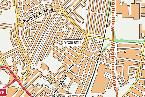 YO30 6DU map - OS VectorMap District (Ordnance Survey)