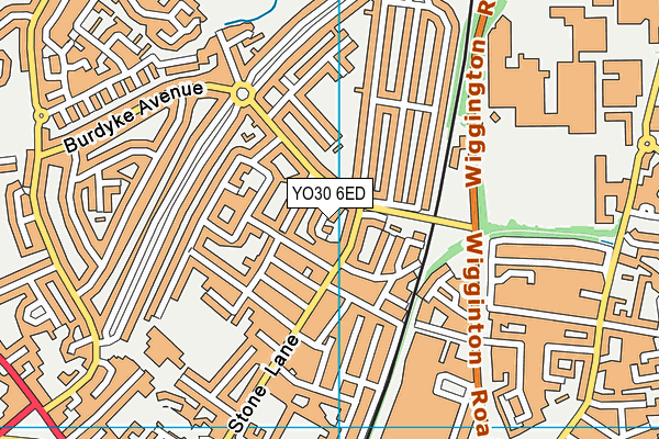 YO30 6ED map - OS VectorMap District (Ordnance Survey)