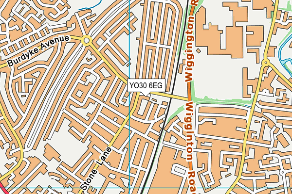 YO30 6EG map - OS VectorMap District (Ordnance Survey)