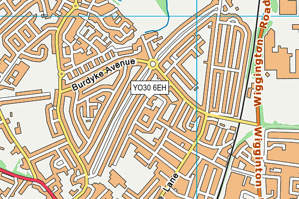 YO30 6EH map - OS VectorMap District (Ordnance Survey)