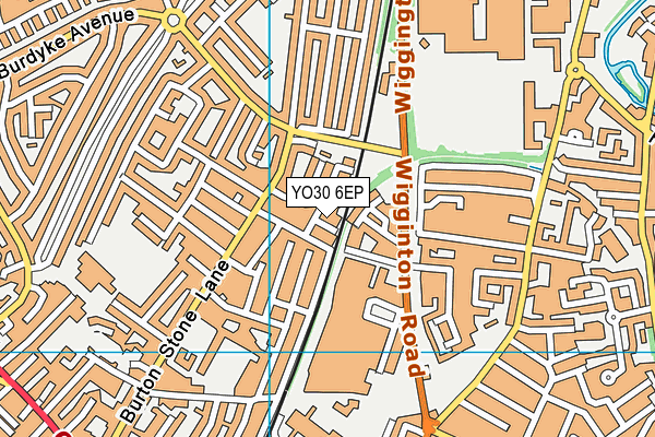 YO30 6EP map - OS VectorMap District (Ordnance Survey)
