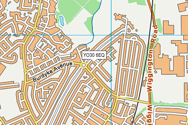 YO30 6EQ map - OS VectorMap District (Ordnance Survey)