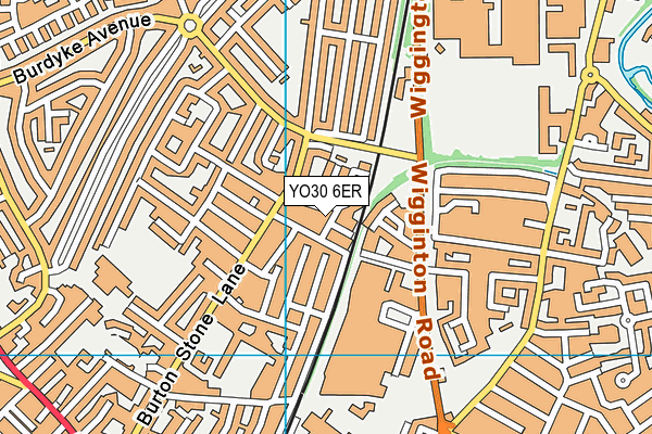 YO30 6ER map - OS VectorMap District (Ordnance Survey)