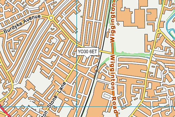 YO30 6ET map - OS VectorMap District (Ordnance Survey)