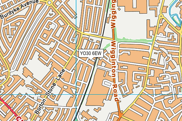 YO30 6EW map - OS VectorMap District (Ordnance Survey)