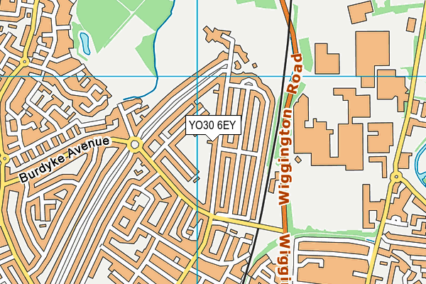 YO30 6EY map - OS VectorMap District (Ordnance Survey)