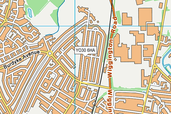 YO30 6HA map - OS VectorMap District (Ordnance Survey)