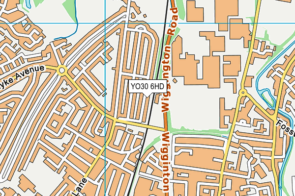 YO30 6HD map - OS VectorMap District (Ordnance Survey)