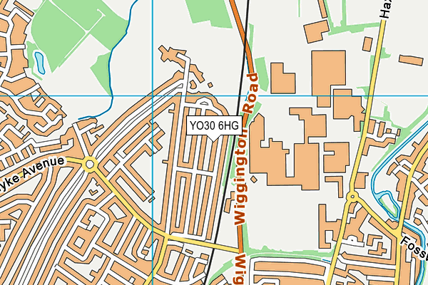 YO30 6HG map - OS VectorMap District (Ordnance Survey)
