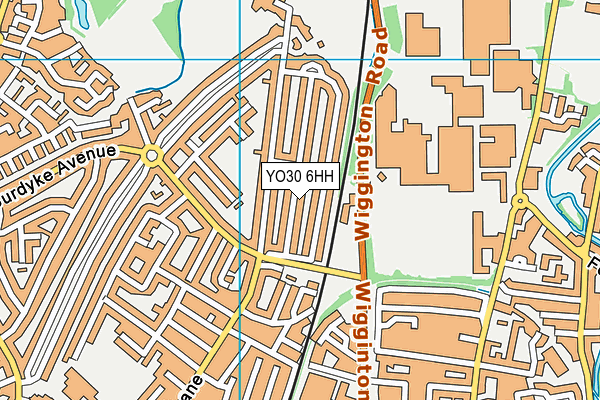 YO30 6HH map - OS VectorMap District (Ordnance Survey)
