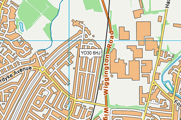 YO30 6HJ map - OS VectorMap District (Ordnance Survey)