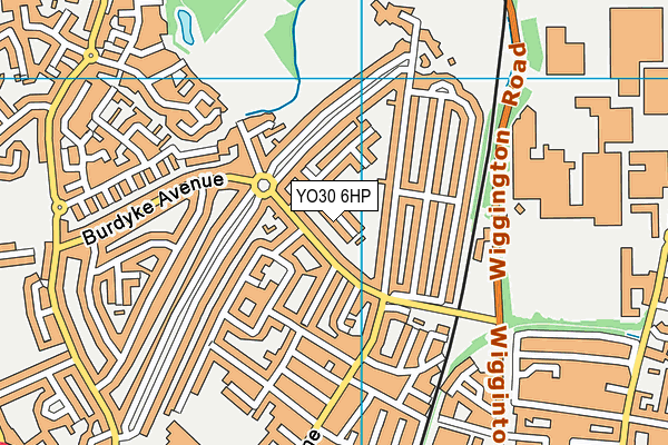 YO30 6HP map - OS VectorMap District (Ordnance Survey)