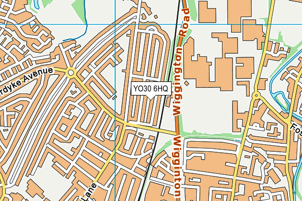 YO30 6HQ map - OS VectorMap District (Ordnance Survey)