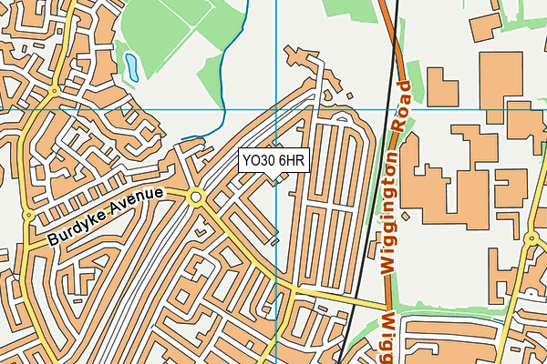 YO30 6HR map - OS VectorMap District (Ordnance Survey)