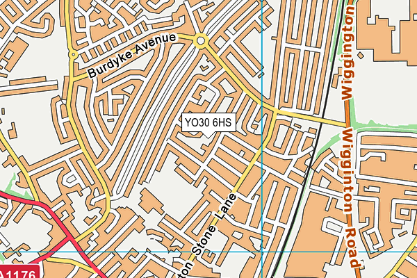YO30 6HS map - OS VectorMap District (Ordnance Survey)