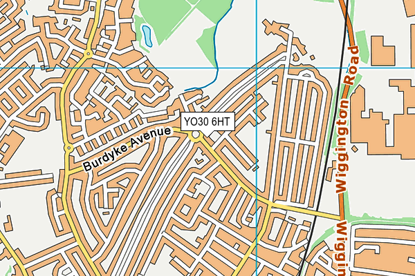 YO30 6HT map - OS VectorMap District (Ordnance Survey)
