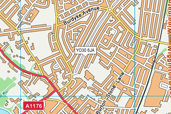 Clifton Green Primary School map (YO30 6JA) - OS VectorMap District (Ordnance Survey)