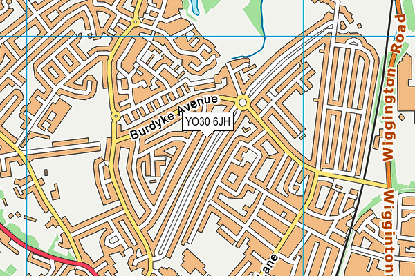 YO30 6JH map - OS VectorMap District (Ordnance Survey)