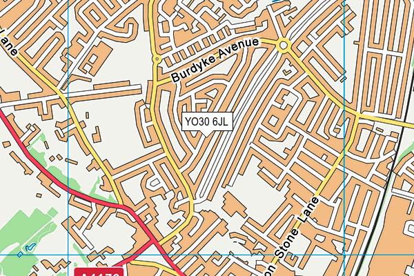 YO30 6JL map - OS VectorMap District (Ordnance Survey)