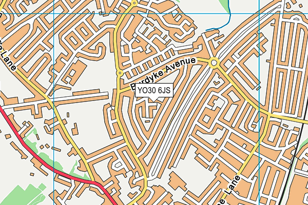 YO30 6JS map - OS VectorMap District (Ordnance Survey)
