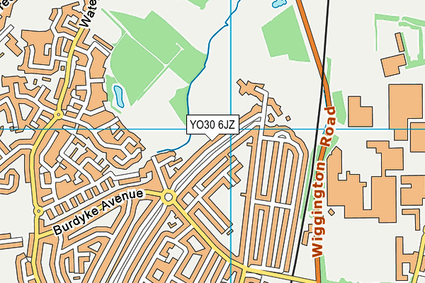 YO30 6JZ map - OS VectorMap District (Ordnance Survey)