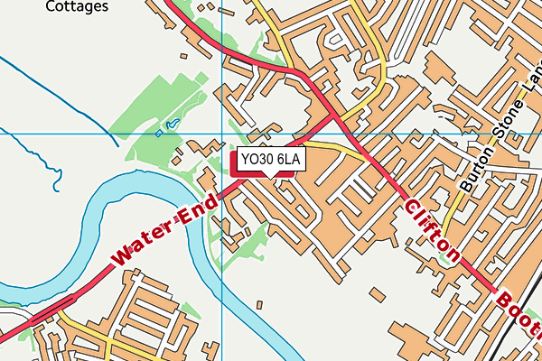 YO30 6LA map - OS VectorMap District (Ordnance Survey)