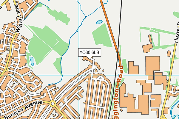 YO30 6LB map - OS VectorMap District (Ordnance Survey)