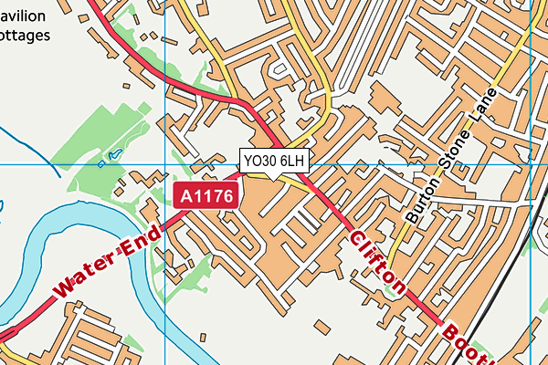YO30 6LH map - OS VectorMap District (Ordnance Survey)