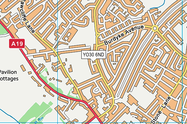 YO30 6ND map - OS VectorMap District (Ordnance Survey)