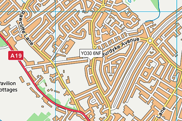 YO30 6NF map - OS VectorMap District (Ordnance Survey)