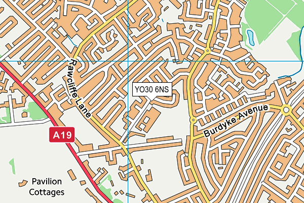 YO30 6NS map - OS VectorMap District (Ordnance Survey)
