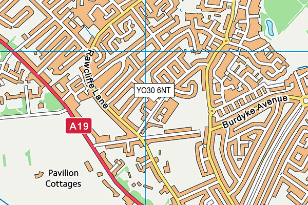 YO30 6NT map - OS VectorMap District (Ordnance Survey)
