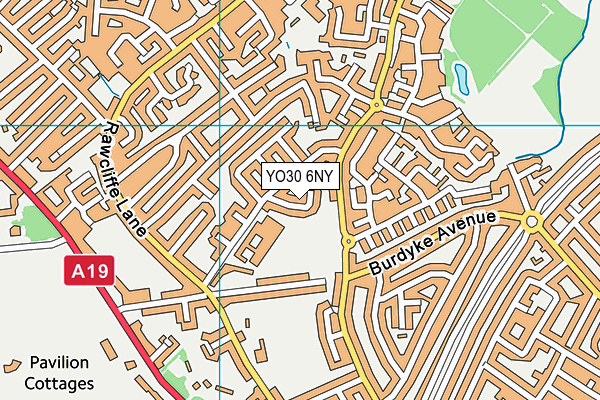 YO30 6NY map - OS VectorMap District (Ordnance Survey)