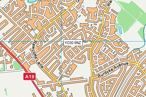 YO30 6NZ map - OS VectorMap District (Ordnance Survey)