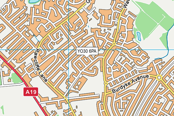 YO30 6PA map - OS VectorMap District (Ordnance Survey)